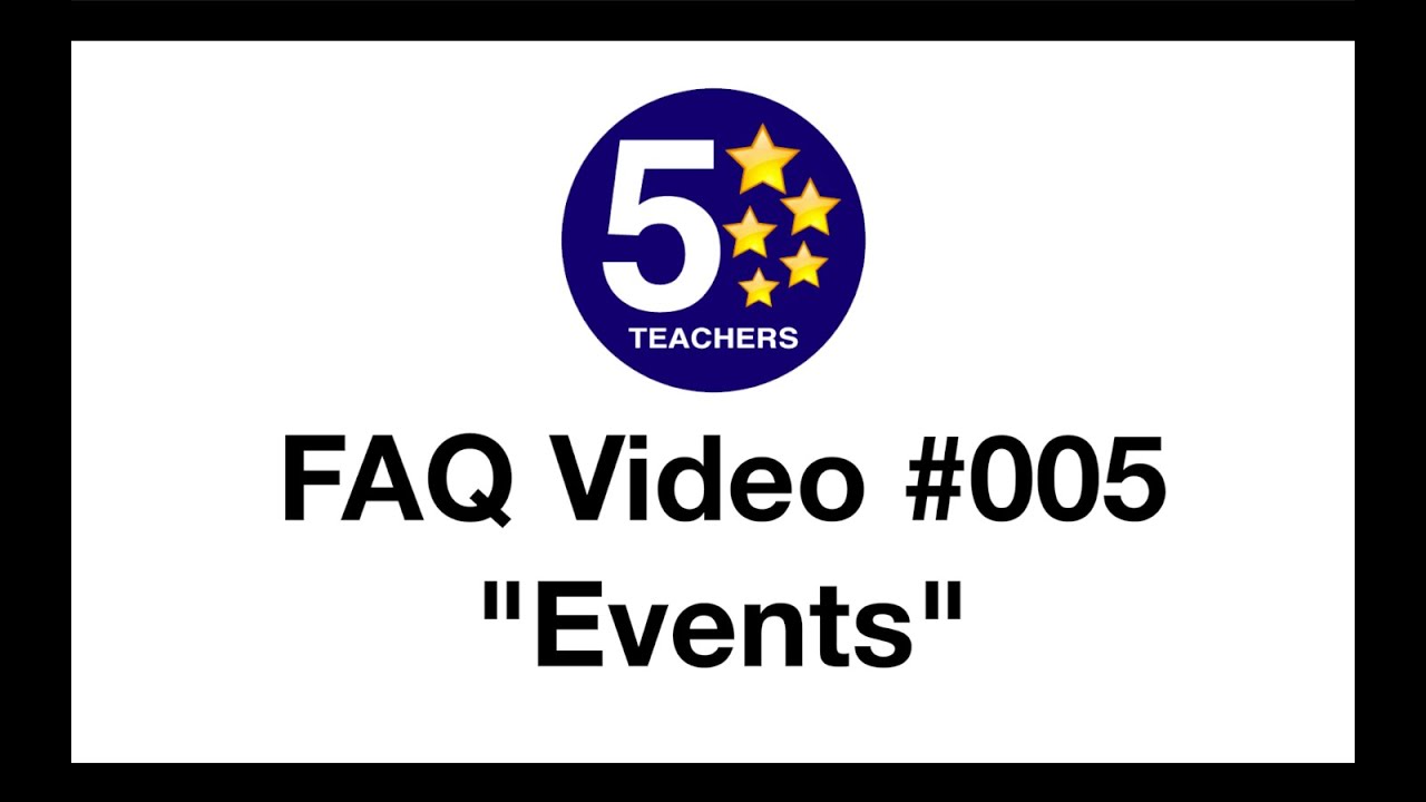 A YouTube thumbnail with white background and black outlines, the 5StarTeachers logo at the top and a text same as in title text